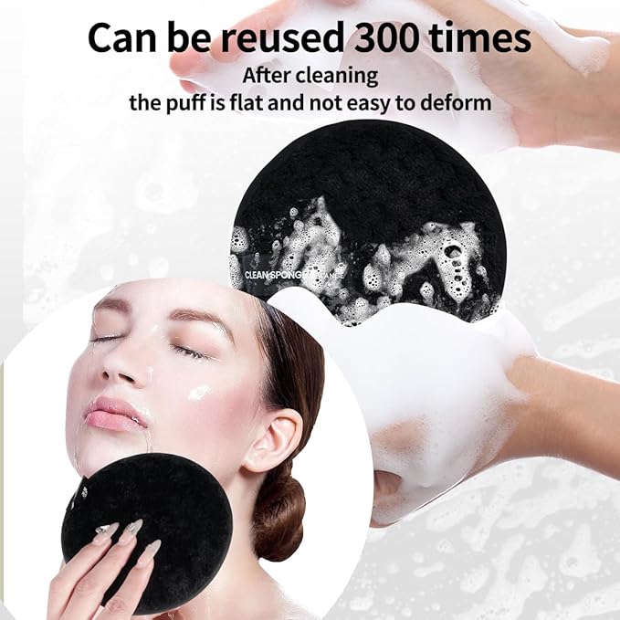 MAANGE 30pcs Professional Makeup Brush Set With Velvet Bag&5pcs Beauty Blender&2pcs Makeup Remover Puff&5pcs Triangle Powder Puff&3pcs Mini Thumb Puff&Toiletry Bag&2pcs Cleaning Mat (Blacksliver)