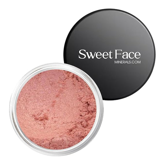 Shimmery Eyeshadow Powder(5Gms) Sweetcheeks Shade by SweetFace Minerals, Waterproof Makeup Eyeshadow, Long-Lasting Eye Makeup, Instant Eye-Enhancer, Smudge-Resistant