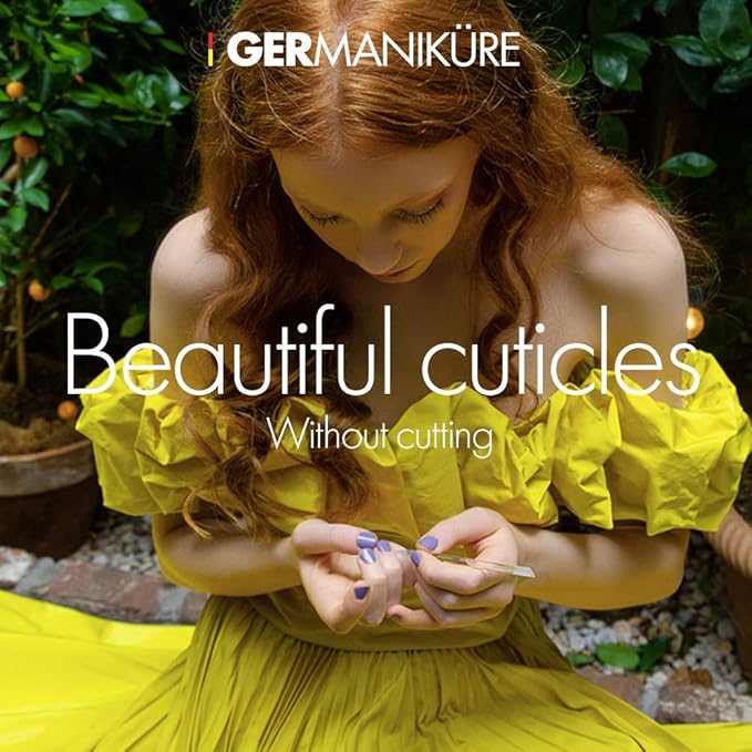 GERMANIKURE 4pc Mini Professional Manicure Set in Black Suede Case - FINOX Stainless Steel Tools Made in Solingen Germany, Glass Nail Care Supplies Made in Czech Republic