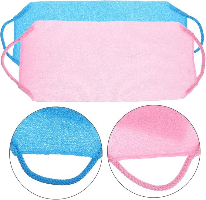 Beaupretty 2pcs Exfoliating Back Scrubbers Body Exfoliating Towels for Smooth Skin Versatile Bathing Tool for Men Women Deep Cleansing Skin Texture Improvement for Shower Use