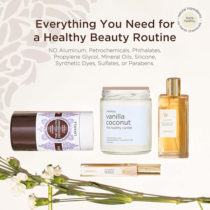 Lavanila Vanilla Coconut Deodorant for Women 2-Pack (2 Oz Each) - Natural Aluminum Free Solid Stick Deodorant, Made In USA, Vegan