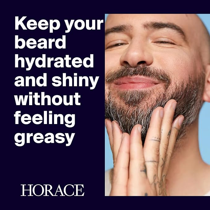 HORACE Tobacco & Vanilla Beard Oil for Men - Conditioner with Argan Oil - Gentle Beard Care for All Skin Types - Woody, Sweet Scent, 1 fl.oz