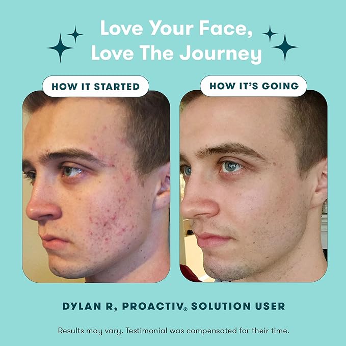 Proactiv 3 Step Acne Treatment System with Benzoyl Peroxide Face Wash, Exfoliating Toner, Repairing Spot Treatment, 60 Day Complete Skin Care Kit