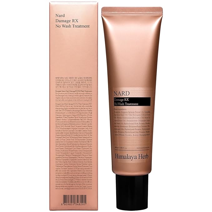 NARD RX Leave in Hair Conditioner for damaged hair/No Wash RX Conditioner, Rinse Free, and Quick Softness (Containing Amino Acids, Protein, Keratin, Silk, 11 Peptides, Vitamin E, and 6 Oils) - 3.38 oz