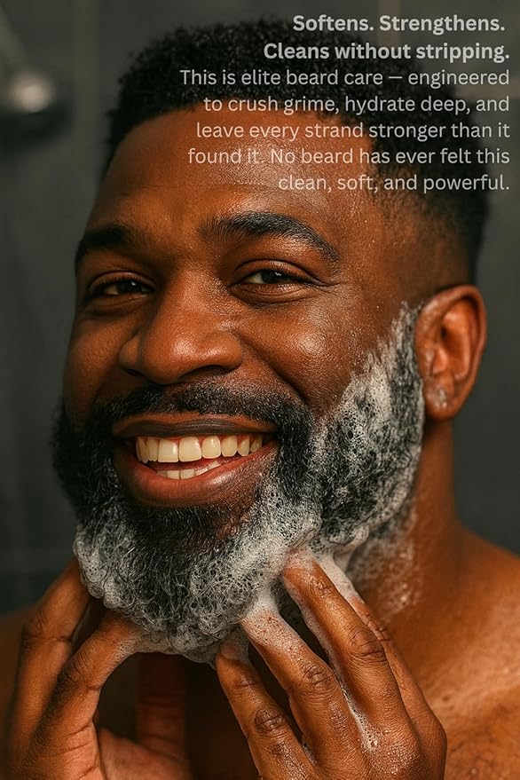 Beard Shampoo for men – Deep Clean Beard Wash with Aloe & ACV for Softer, Fuller Beards, Dandruff & Itch Control, Explosive Lather & Lightweight Conditioning with Incredible Scents