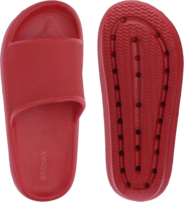 BRONAX Pillow Slippers for Women and Men | House Slides Shower Sandals | Cushioned Thick Sole