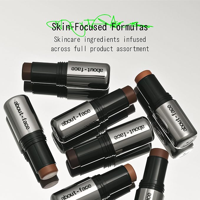 about-face Beach Freak Bronzer Stick Eternal Sunset– Ultra-Creamy, Vegan Bronzer & Contour Stick with Skincare Benefits – Dewy Finish – Hydrating Formula with Daikon Seed Extract – Medium Deep