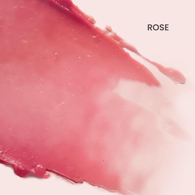 Burt's Bees Lip Tint Balm with Long Lasting 2 in 1 Duo Tinted Balm Formula, Color Infused with Deeply Hydrating Shea Butter for a Natural Looking Buildable Finish, Petal Rose (2-Pack)