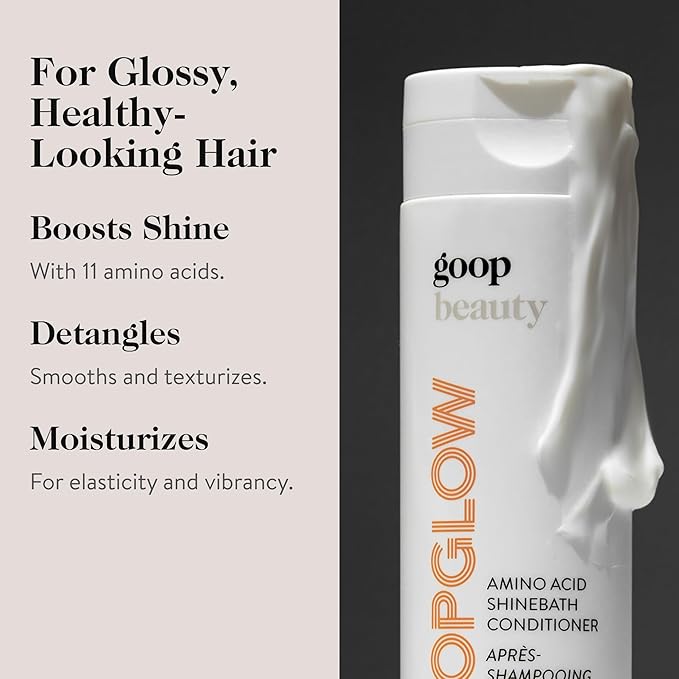 goop Beauty Amino Acid Shampoo and Conditioner Set | 8.5 fl oz Hydrating Shampoo to Boost Shine | 8.5 fl oz Conditioner for Hydration & Volume | Sulfate Free