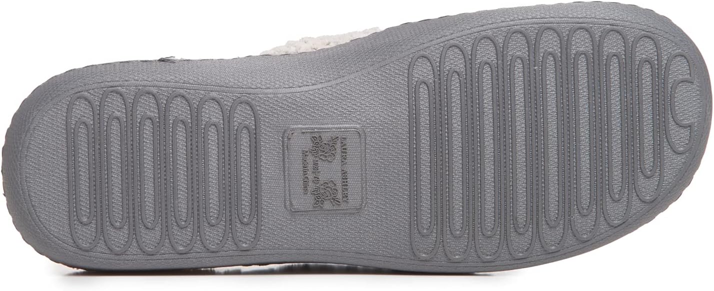 Laura Ashley Ladies Spa Rugged Slippers With Memory Foam Insole