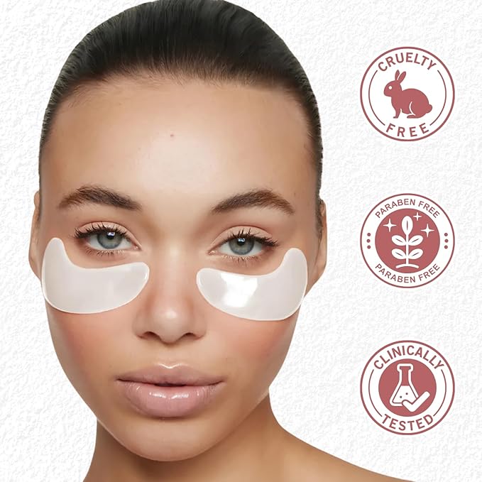 Collagen Eye Patches for Puffy Eyes and Dark Circles – Under Eye Patches for Women – Hydrating & Refreshing Skincare – Health and Beauty Essential (6 units)