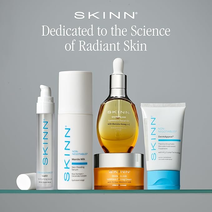 SKINN Lip Amplifying Serum, Lip6X with Peptides - Deep Moisturizing Serum Plumps, Hydrates & Smooths Lips & Boosts Collagen Production - Lip Care Products for Women