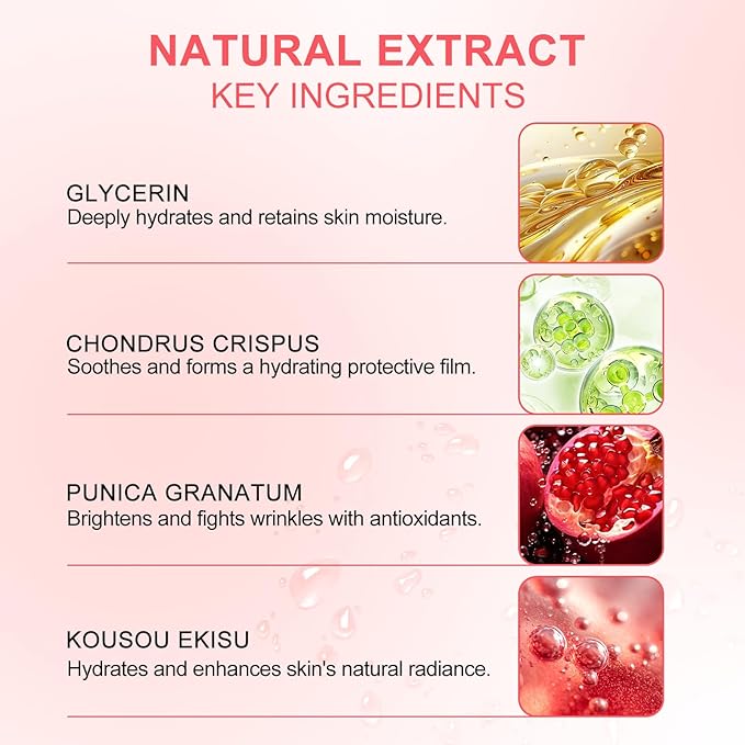 LAVONE Eye Mask - 30 Pairs Red Pomegranate Under Eye Patches Skin Care Products - Eye Masks Skincare for Dark Circles and Puffiness, Reduce Wrinkles, Eye Bags and Fine Lines, for Women and Man