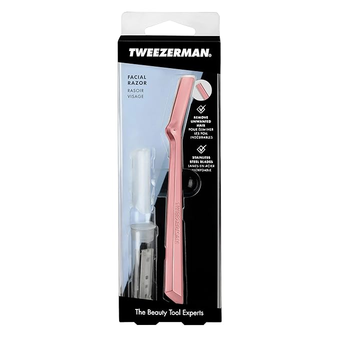 Tweezerman Exclusive Tea Rose Facial Razor