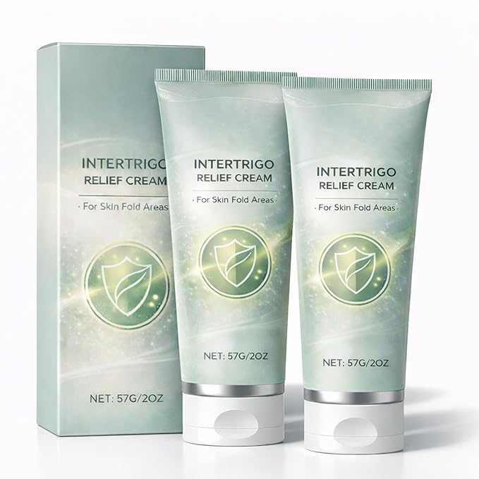 Healora Intertrigo Relief Cream - Skin Fold Moisture Barrier with Zinc Oxide - Fast Acting Soothing Support for Friction-Prone Areas - Non-Greasy & Non-Steroid Formula 2 PACK