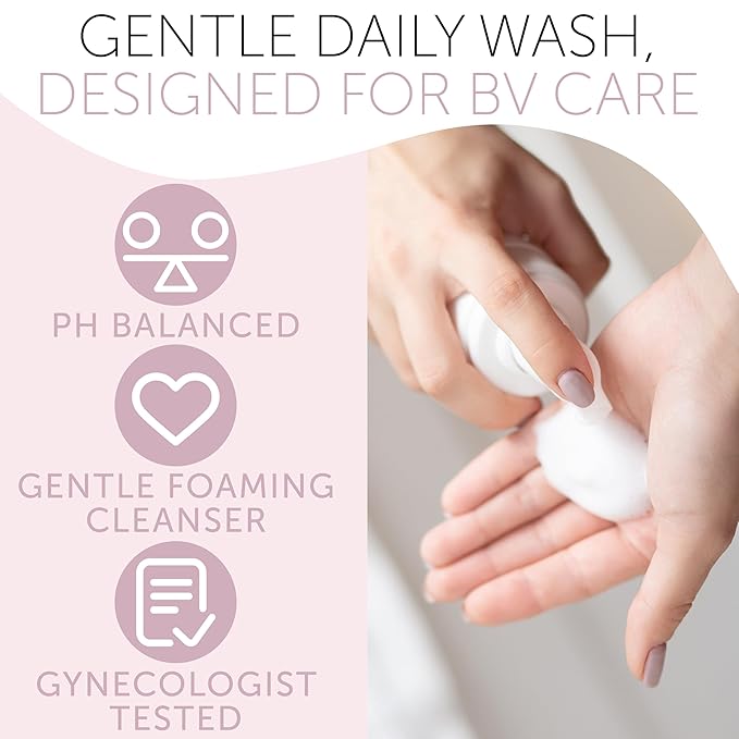Feminine Wash | BV Treatment For Women | ph Balance Feminine Wash for Bacterial Vaginosis Treatment | Probiotic & Prebiotic Cleanser | Vaginal Dryness Hydration & Odor Control
