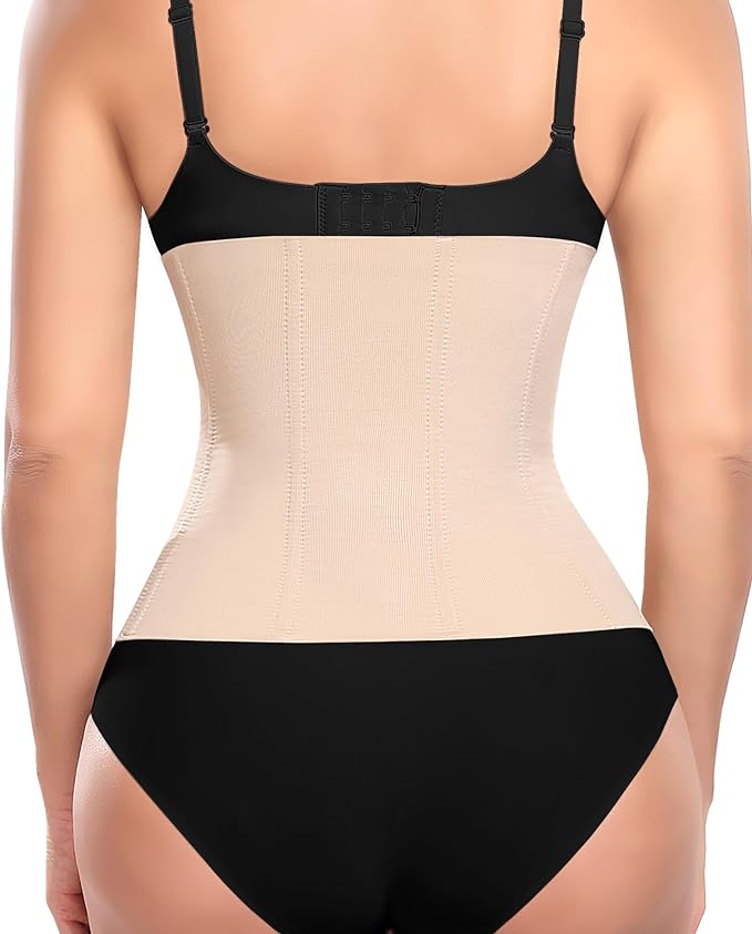 Werena Waist Trainer for Women Corset Shapewear Tummy Control Slimming Body Shaper Girdle Waist Cincher Belly Band