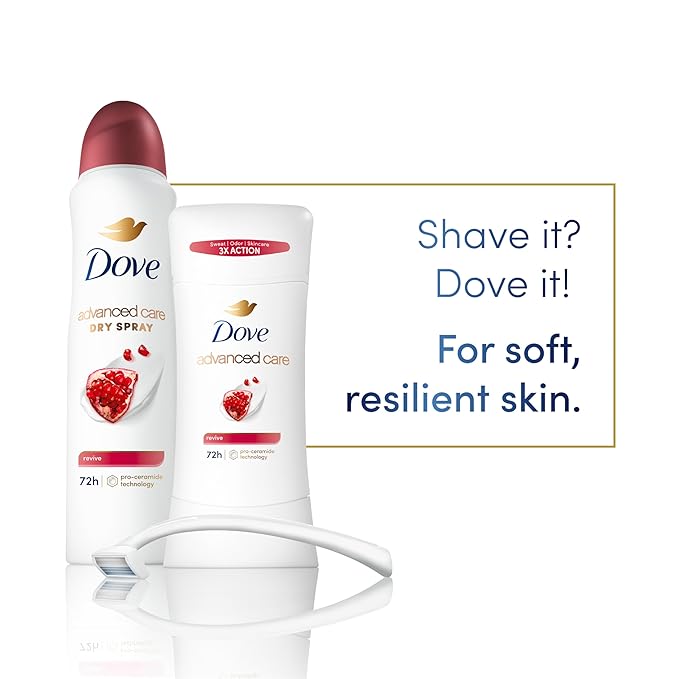 Dove Advanced Care Antiperspirant Deodorant for Women Twin Pack Revive 72 hour sweat and odor protection 2.6 oz (Packaging May Vary)