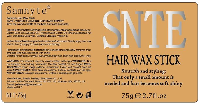 Hair Wax Stick & Slick Back Hair Brush – Frizz Control for Women & Kids, Non-Greasy & No Residue – Smooths Flyaways, Creates Sleek Ponytails & Buns – Styling Accessories & Teen Girl Gifts Trendy Stuff