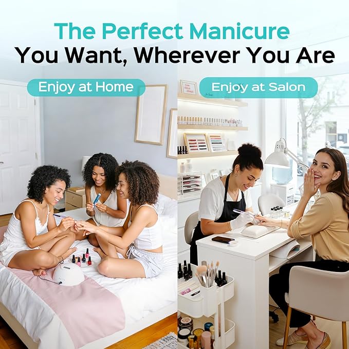 COSLUS Electric Cordless Nail Drill: Professional Nail File with LED Screen & 25 Speeds for Acrylic Gel Dip Powder Removal, Beginner-Friendly for Home DIY & Salon, Portable for Travel, C51, Purple