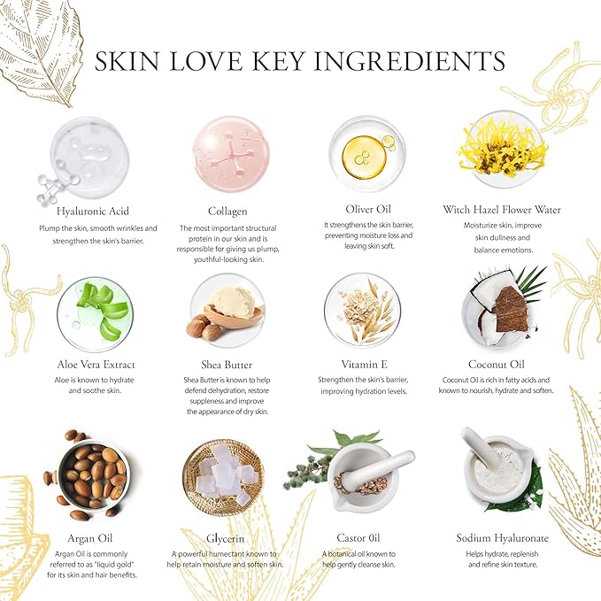 30pcs Valentines Day Gifts for Men & Women, Skin Care Set, Body & Facial Kit Gifts, Face Cream, Bath Oil, Scented Candle, Face Serum, Facial Skin Care Set, Bath & Body Set, Birthday, Christmas