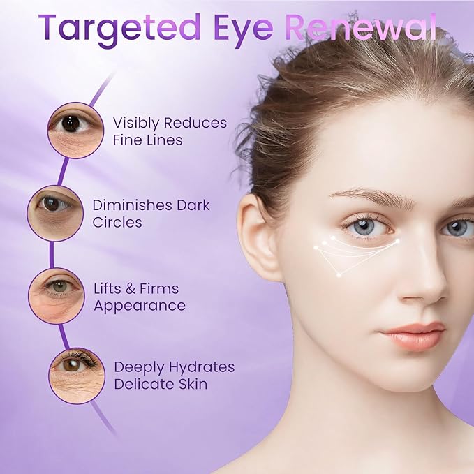 Doracome Retinol Eye Cream for Dark Circles and Puffiness, Hydrating Under Eye Cream for Dark Circles, Anti Aging Dark Circle Eye Cream for Fine Lines, Wrinkles, Firming Eye Contour, 1.06 oz