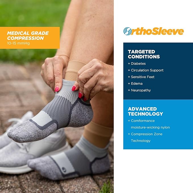 OrthoSleeve Diabetic & Neuropathy Socks (3 Pack)