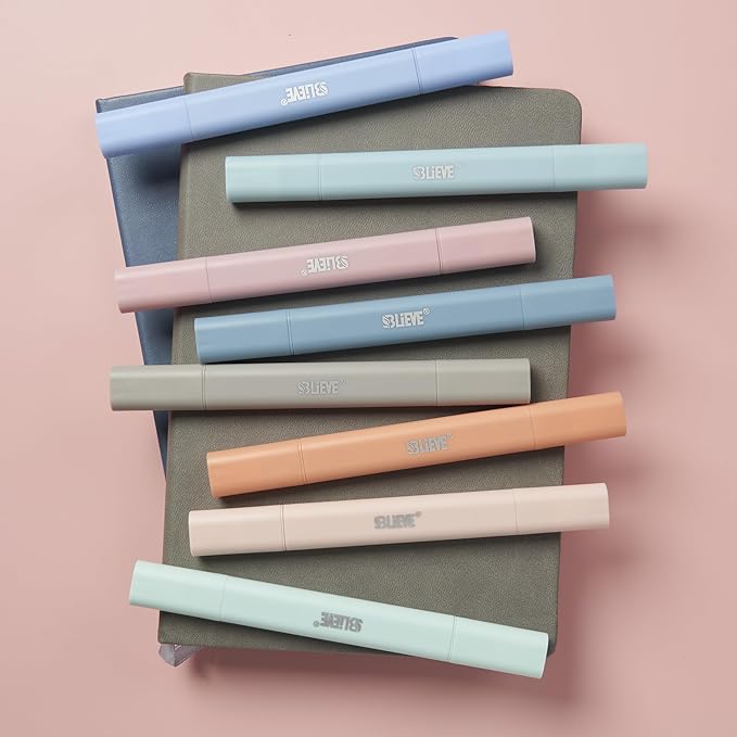 BLIEVE- Aesthetic Bible Highlighters No Bleed Through Assorted Colors, Cute Highlighter Dual Tip For Journaling Supplies And School Accessories, Bible Highlighters And Pens No Bleed (COASTAL DREAM)