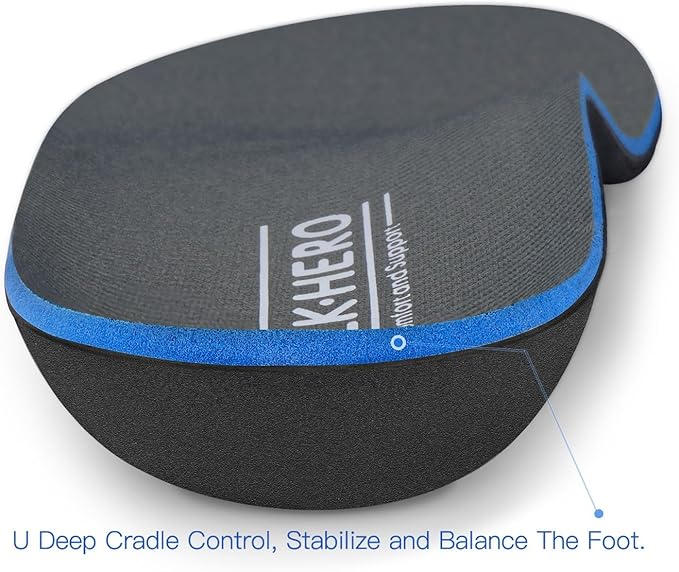 Plantar Fasciitis Feet Insoles Arch Supports Orthotics Inserts Relieve Flat Feet, High Arch (Mens 6-6 1/2 | Womens 8-8 1/2)