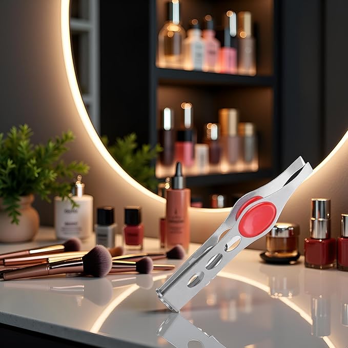 1Pc Details about Tweezer With LED Light For Hair Removal Makeup Tool Eyebrow Eyelash tweezers,hair tweezers,lash trimmer,brow tools,round trimmer,round trimmer,ingrown For tweezer,tweeze Women's