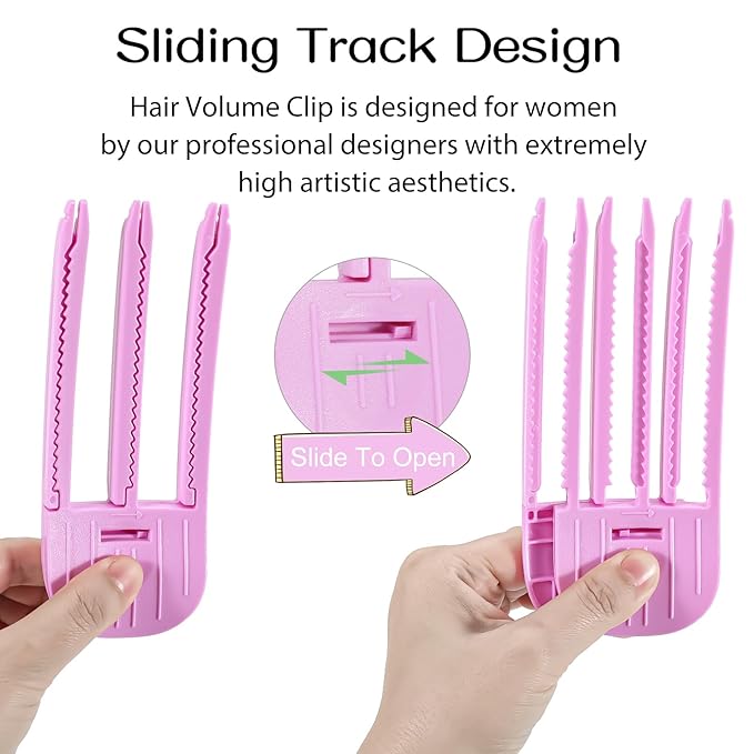 Volumizing Hair Clips for Women 2PCS, Hair Volume Clip Styling Tools Volumizing Comb for Fluffy Bangs Clips for Root Lift, Root Booster Clips
