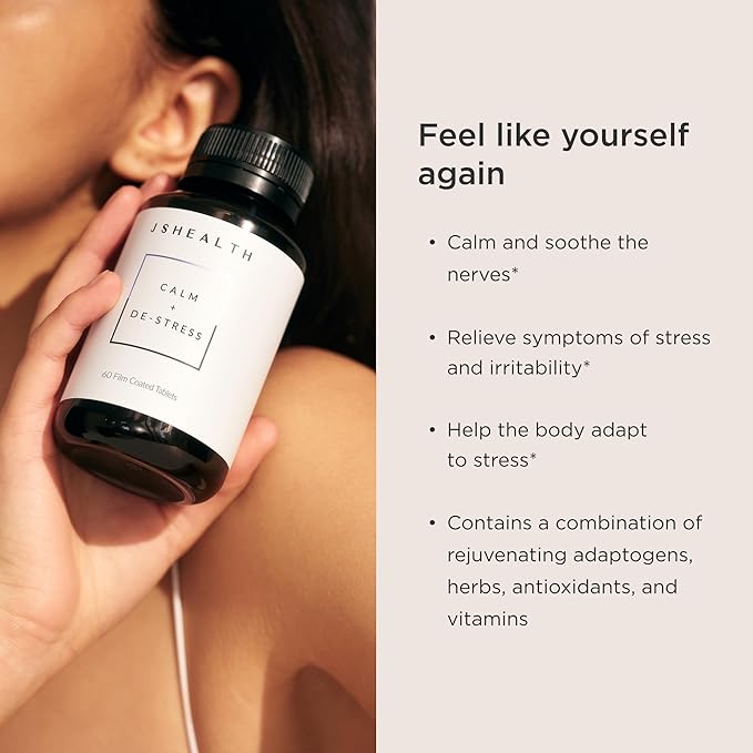 JSHealth Calm + Destress Supplement - 60 Capsules