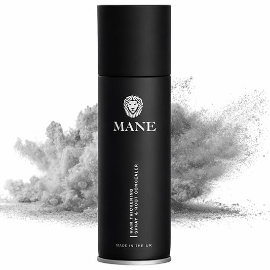 MANE Hair Thickening Fiber Spray (100ml, Grey)