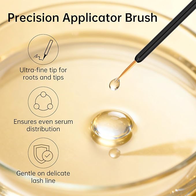 Lash Serum: Eyelash Growth Serum Gentle Natural Vegan Enhancing Treatment Nourishing Conditioning Formula for Longer Thicker Fuller Natural Lashes -3ml