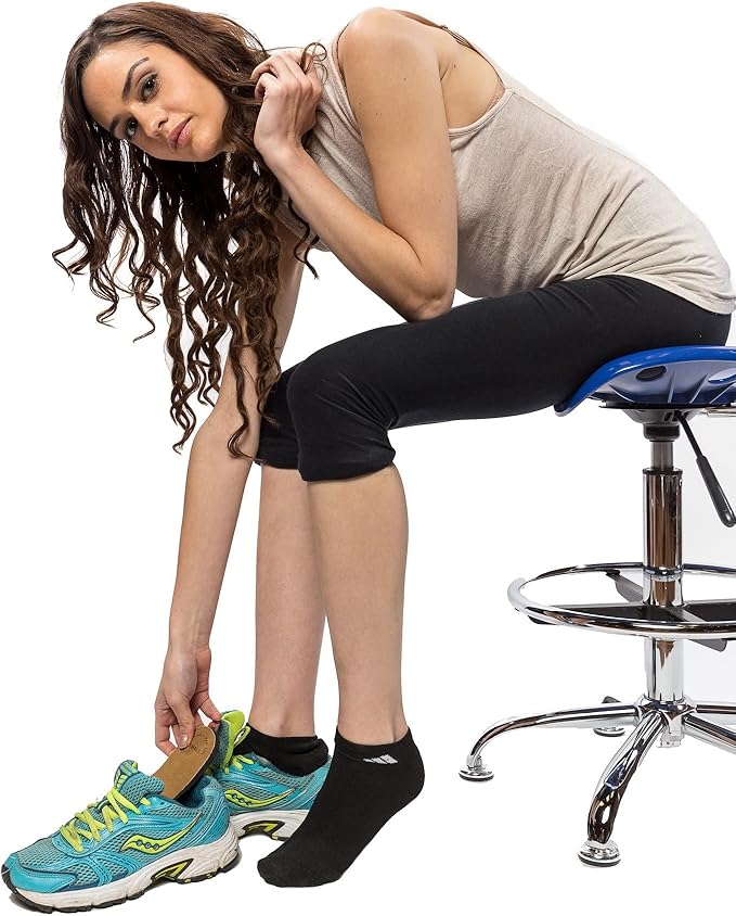 Premium Adjustable Orthopedic Heel Lift - Made in The USA - for Heel Pain and Leg Length Discrepancies - Medium - Pack of 4