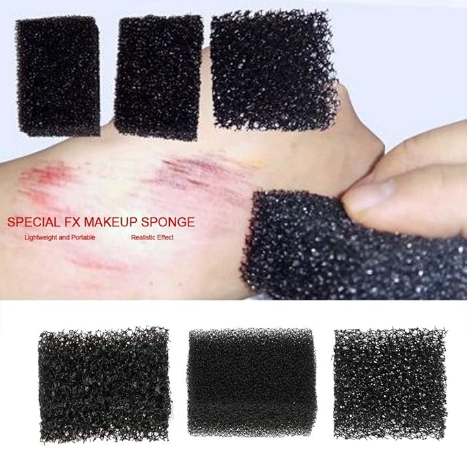 MEICOLY 6 Color Bruise Wheel for Special Effects,Hunting Camo Face Body Paint Kit,Light Green Gamora Witch Face Paint,Frost Bite,Trauma SFX Makeup Kit Halloween Makeup with 3pcs Stipple Sponges