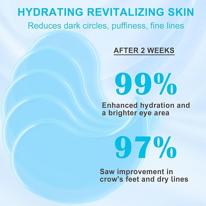 LAVONE Under Eye Patches-30 Pairs Hydrating & Anti-aging Eye Mask Skin Care for Dark Circles and Puffiness,Reduce Wrinkles,Eye Bags and Fine Lines,Eye Masks for Women and Man