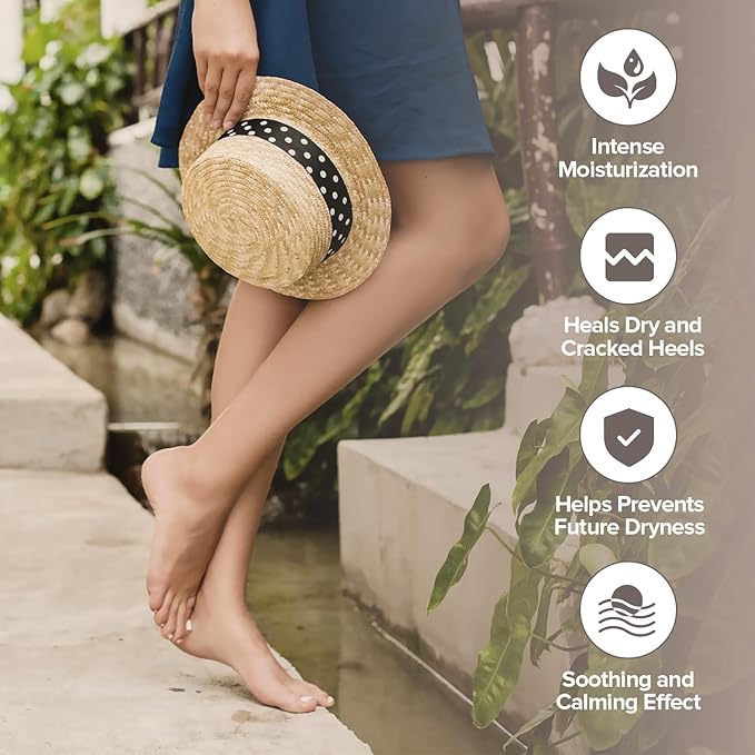 ZAAINA Intensive Heel Balm Stick - Miracle Foot Repair Cream for Calluses and Dry Feet, Moisturizing Foot Balm for Cracked Feet, Elbows, Knees, Heel Softener for Dry Cracked Heels - 2.5 oz Tube