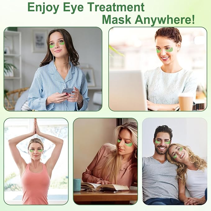 LAVONE Eye Mask - 30 Pairs Aloe Under Eye Patches Skin Care Products - Eye Masks Skincare for Dark Circles and Puffiness, Reduce Wrinkles, Eye Bags and Fine Lines, for Women and Man