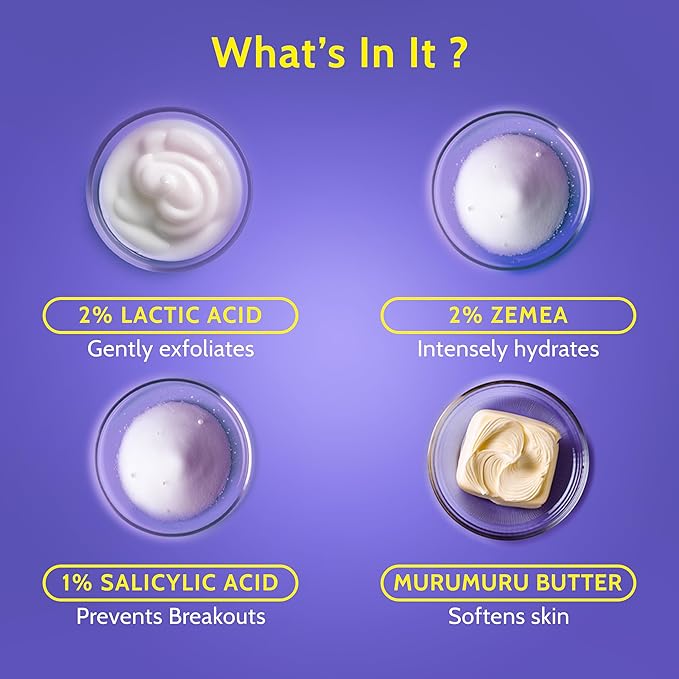 Chemist At Play Body Wash Exfoliating For Dry Rough Bumpy Strawberry Skin With 1% Salicylic Acid 2% Lactic Acid And Ceramides For Men And Women 15.9 Fl oz