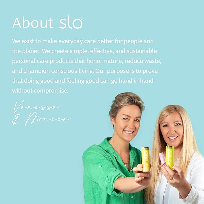 Slo | Natural Deodorant - All Natural Ingredients, Vegan & Cruelty Free, Compostable Packaging | Cedar + Sage, (1.94oz/55g)