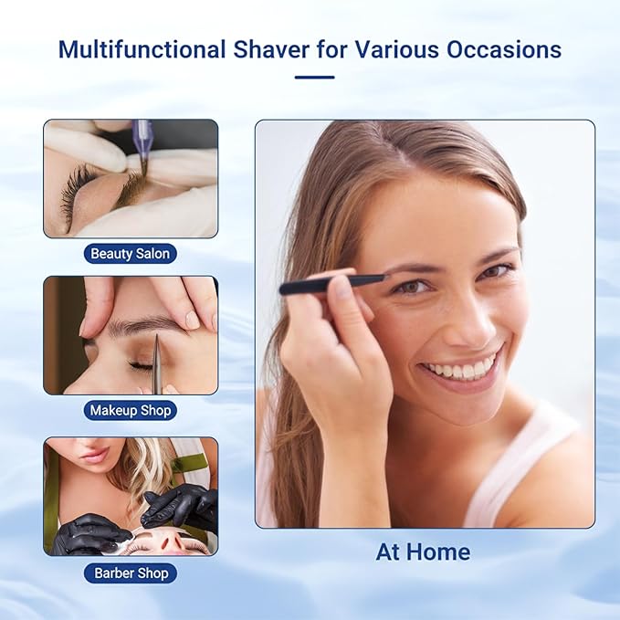 6 Pcs Eyebrow Razor for Women, Mini Eyebrow Razor Trimmer Small Face Razors Lip Hair Remover with Precision Cover Face Razors Eyebrows Shaver Shaving Removal Tool for Women Makeup FaceCare Tool