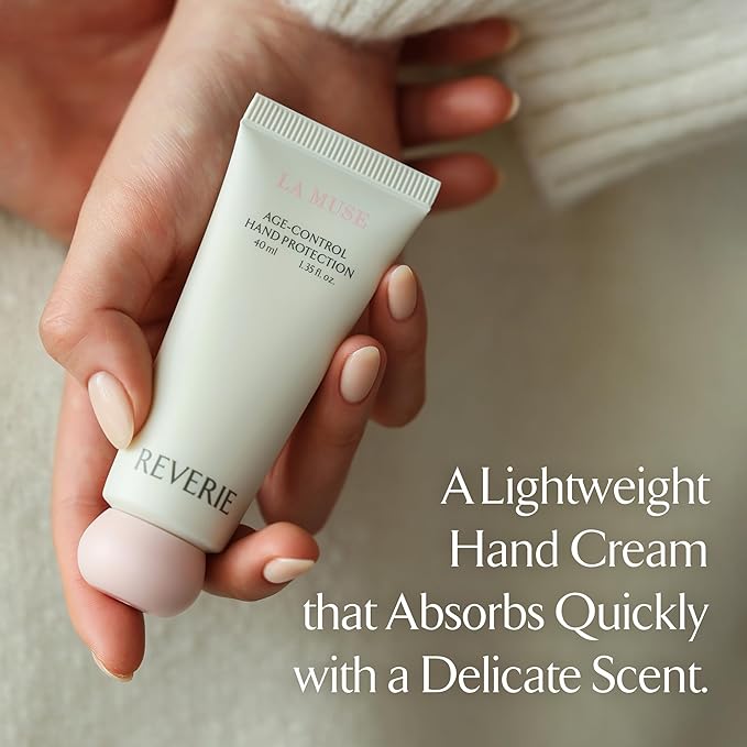 LA MUSE Age-Control Hand Protection | Reverie(Floral Musk) Scent | Luxury Perfumed Hand Cream for Women | Shea Butter Nourishes & Protects Dry, Aging Hands | Fast-Absorbing & Non-Greasy, Silky Finish