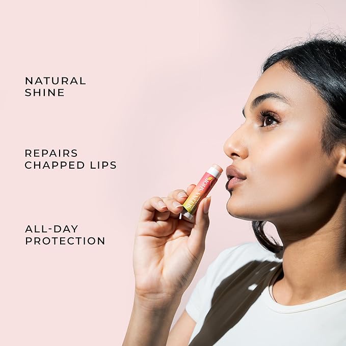 Guava Lip Balm Hydrating for Dry Lips - Natural Lip Moisturizer with Beeswax, Squalane & Castor Oil, Protects Lip Barrier, Lip Care for Chapped Lips, Lip Repair - 0.15 Fl oz