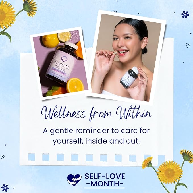 Relumins Advance White Active Glutathione Complex - Max Dose 900mg Glutathione with 6X Boosters, ALA & NAC - Anti-Aging Skin Brightening Supplement for Self-Care - 60 Caps x 3 Bottles