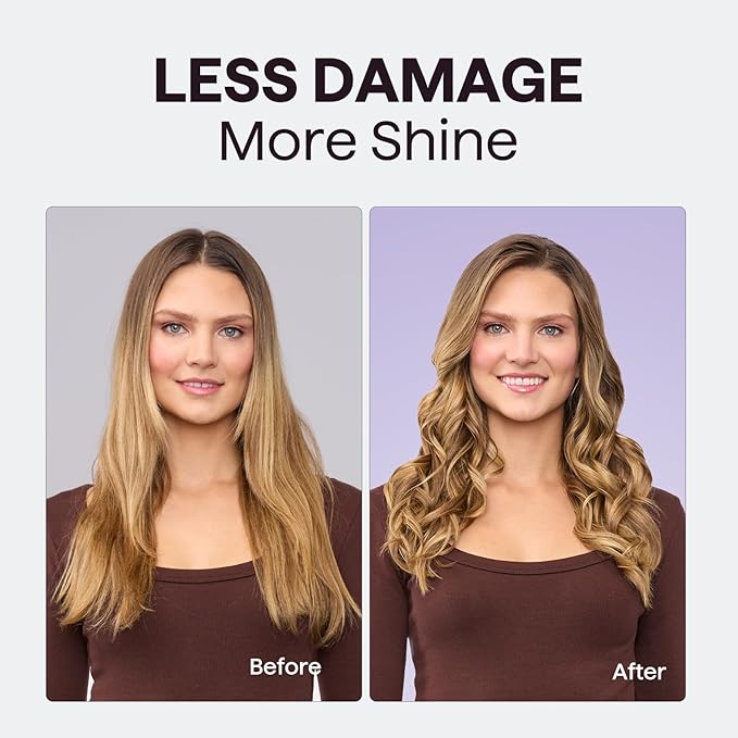 Wavytalk 5 in 1 Curling Wand Set, Multi Curl, Curling Wand Set with Thermal Brush and 4 Interchangeable Ceramic Curling Wand(0.5”-1.25”), Instant Heat Up Wand Curling Iron (Rose Gold) (Pack of 2)