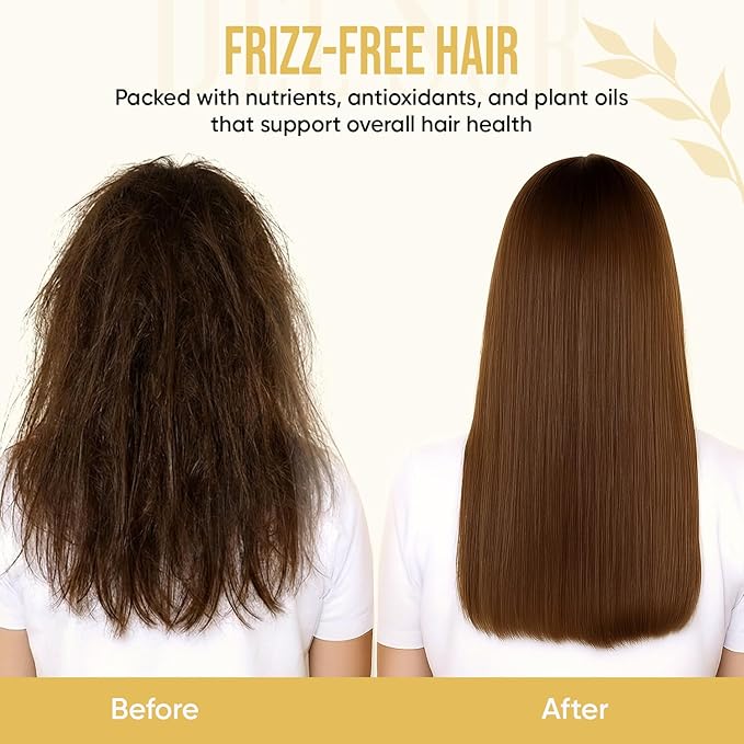 DEL SUR Frizz Control Shampoo and Conditioner Set | 16 fl oz Each | with Camellia Japonica, Shea Butter & Avocado Oil | Smoothing & Anti Frizz for Curly, Wavy & Straight Hair