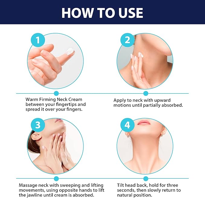 HSBCC Neck Cream for Tightening and Firming: Acetyl Hexapeptide-8 Retinol Shea Butter Niacinamide - Smoothes Wrinkles Skin Tighten and Lift Neck Cream (60ml)