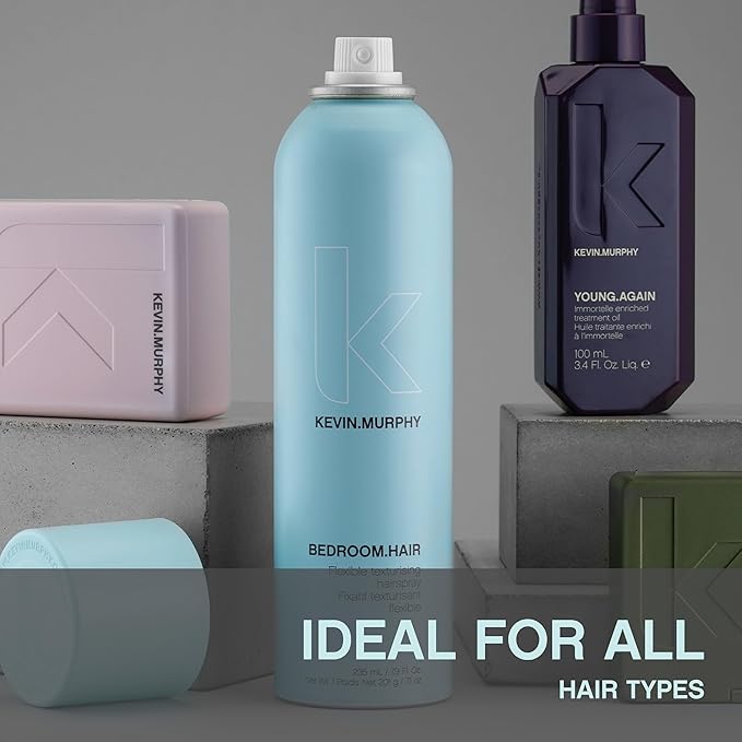 KEVIN.MURPHY BEDROOM.HAIR - Flexible Texturising Hair Spray - For All Types - Hair Care for Effortless Bedroom Hair - With Ginger Root Extract - 100 mL / 3.4 fl oz (Pack of 2)