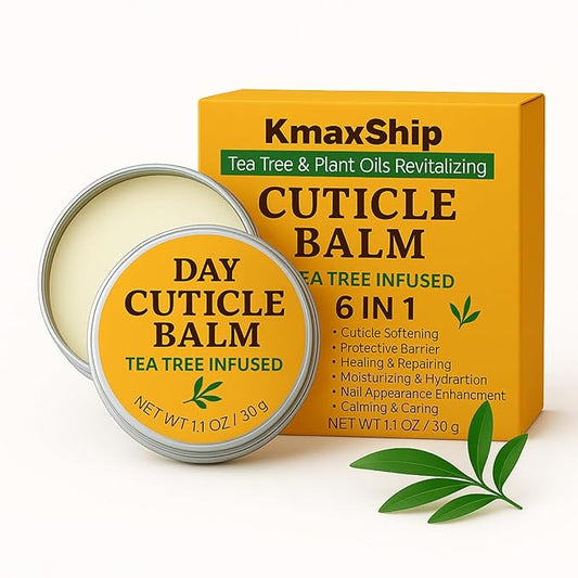 Tea Tree Oil Nail & Cuticle Balm - Cuticle Cream & Butter for Dry, Damaged Cuticles - Cuticle Healing Treatment, Moisturizer & Softener, 1.1 OZ, 1 Pack